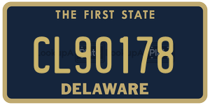 CL90178 license plate in Delaware
