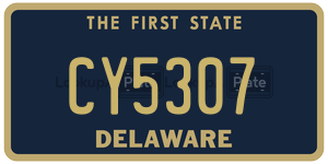 CY5307  license plate in DE