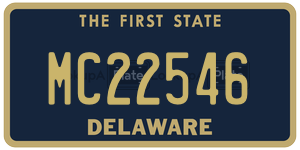 MC22546  license plate in DE