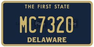 MC7320 license plate in Delaware