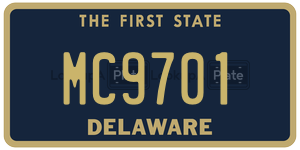 MC9701 license plate in Delaware