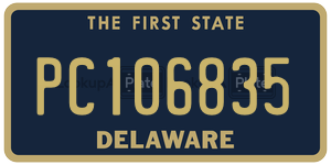 PC106835 license plate in Delaware