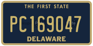 PC169047 license plate in Delaware