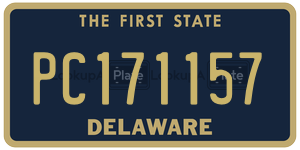 PC171157 license plate in Delaware