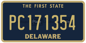 PC171354 license plate in Delaware