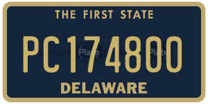 PC174800 license plate in Delaware