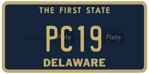 PC19 license plate in Delaware