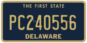 PC240556 license plate in Delaware
