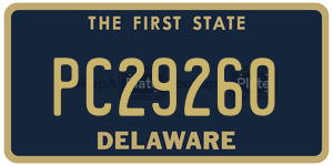 PC29260 license plate in Delaware