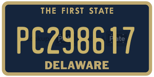 PC298617 license plate in Delaware
