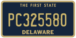 PC325580 license plate in Delaware