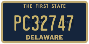 PC32747 license plate in Delaware