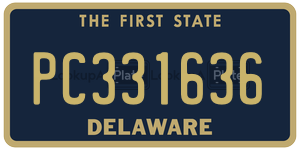PC331636 license plate in Delaware
