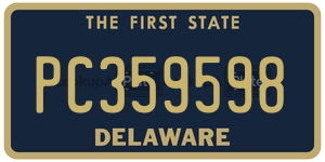 PC359598 license plate in Delaware