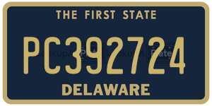 PC392724 license plate in Delaware