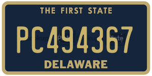 PC494367 license plate in Delaware