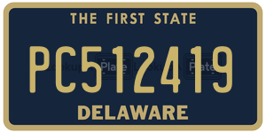 PC512419 license plate in Delaware