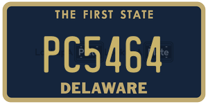 PC5464 license plate in Delaware
