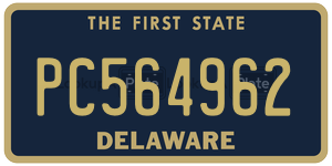 PC564962 license plate in Delaware