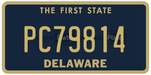PC79814 license plate in Delaware