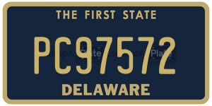 PC97572 license plate in Delaware