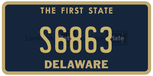 S6863  license plate in DE