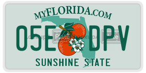 05EDPV  license plate in FL