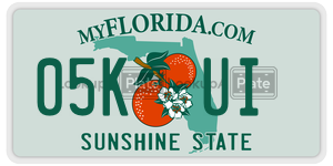 05KUI  license plate in FL