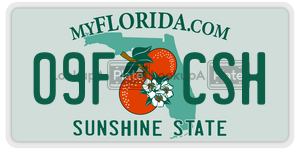 09FCSH  license plate in FL