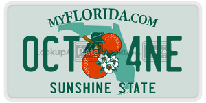 0CT4NE  license plate in FL