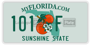 101F  license plate in FL