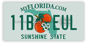11BEUL  license plate in FL