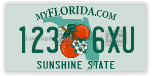 1236XU license plate in Florida