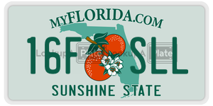 16FSLL  license plate in FL