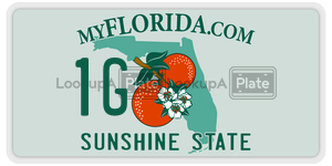 1G license plate in Florida