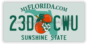 23DCWU  license plate in FL
