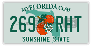 269RHT license plate in Florida