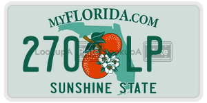 270LP  license plate in FL