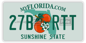 27BRTT  license plate in FL
