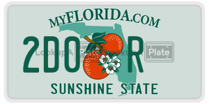 2D0R  license plate in FL