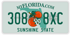3088XC license plate in Florida