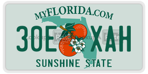 30EXAH  license plate in FL