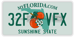 32FVFX  license plate in FL