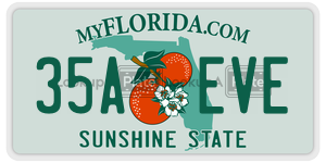 35AEVE  license plate in FL