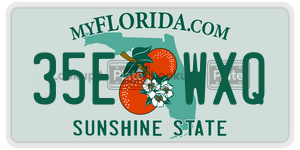 35EWXQ  license plate in FL