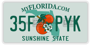 35FPYK  license plate in FL