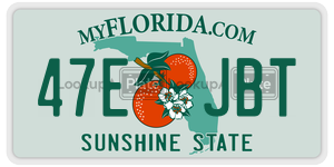 47EJBT  license plate in FL
