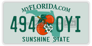 4940YI license plate in Florida