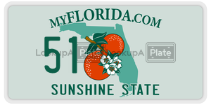 51 license plate in Florida
