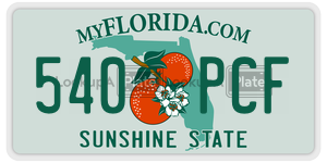 540PCF  license plate in FL